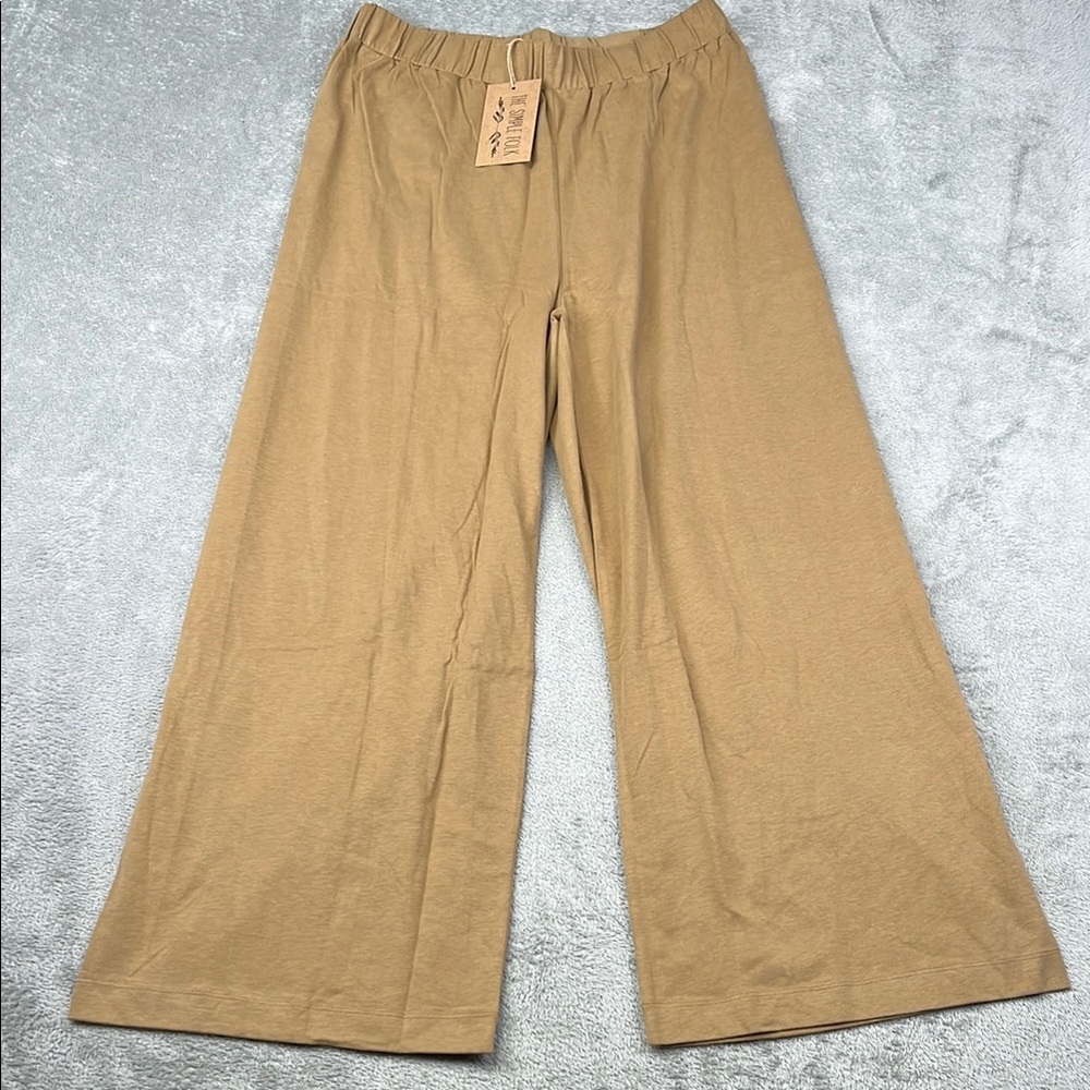 NEW The Simple Folk‎ 10 100% Organic Cotton The Wide Leg Trouser Pants Womens